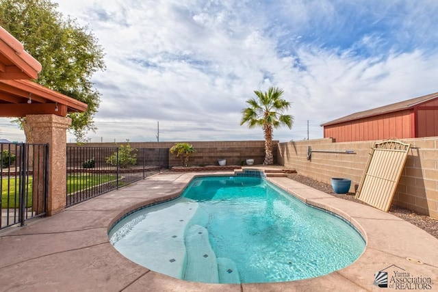 11635 E El Padre, Yuma, AZ 85367 - view of pool featuring a fenced in pool and a fenced backyard