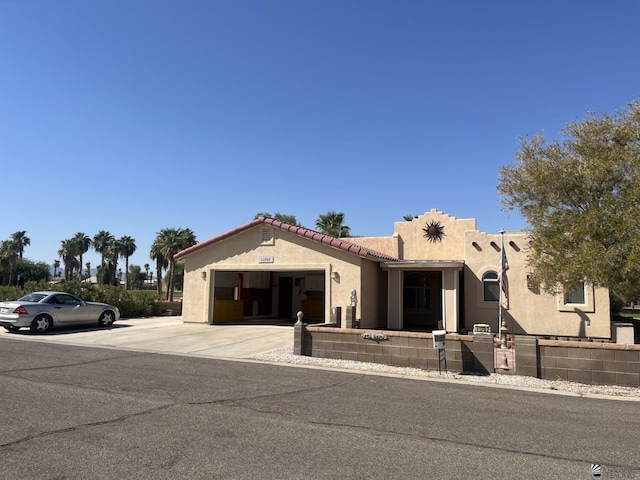 view of front of house featuring a garage