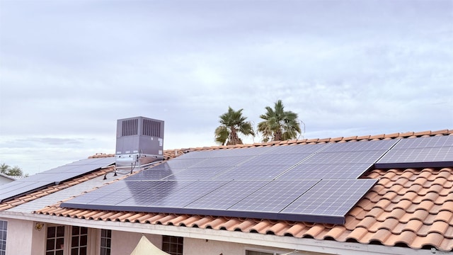 6311 E 42nd St, Yuma, AZ 85365 - exterior view of a tile roof and a central AC unit