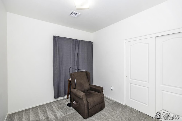 4272 W 27th Pl, Yuma, AZ 85364 - sitting room featuring visible vents, carpet, and baseboards