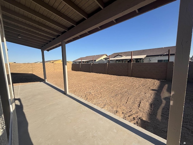 view of patio / terrace with a fenced backyard