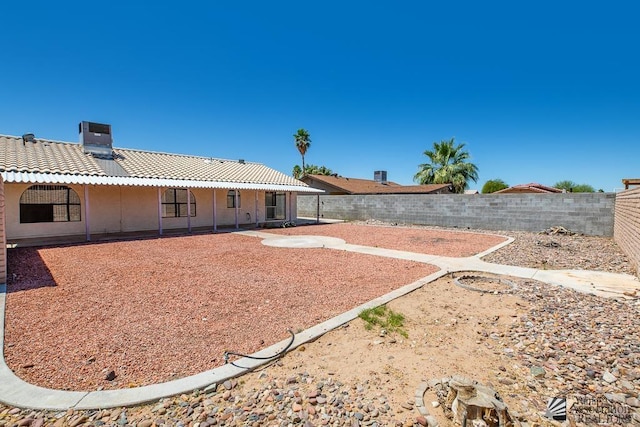 12344 E Calle Maria, Yuma, AZ 85367 - view of yard featuring a patio, cooling unit, and a fenced backyard