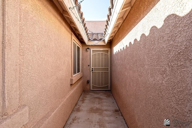 view of property exterior featuring stucco siding