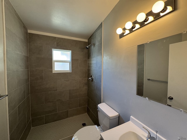 2641 S Las Palmas Vista Ave, Yuma, AZ 85364 - full bath with tiled shower, toilet, and vanity