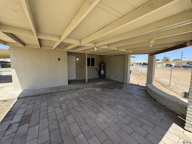 2641 S Las Palmas Vista Ave, Yuma, AZ 85364 - view of patio with water heater