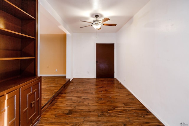 500 S 7th Ave, Yuma, AZ 85364 - empty room featuring ceiling fan and dark wood-type flooring