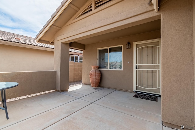 view of patio / terrace with fence