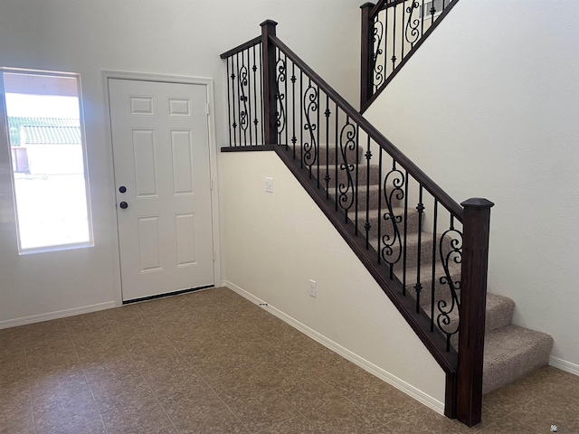 3806 S Sol Dr, Yuma, AZ 85365 - staircase featuring baseboards
