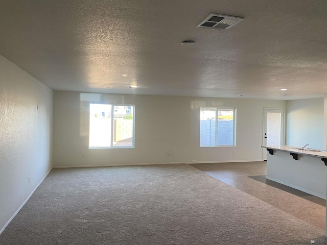 3806 S Sol Dr, Yuma, AZ 85365 - empty room with visible vents, carpet, a textured ceiling, and a healthy amount of sunlight