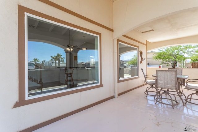 view of patio / terrace featuring outdoor dining space