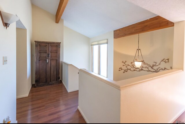 800 E Country Club Dr Unit 26, Yuma, AZ 85365 - hall with wood finished floors, baseboards, and an upstairs landing