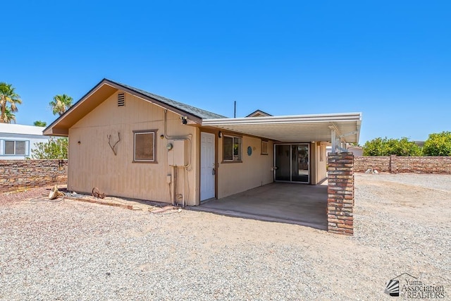 13466 E 47th St, Yuma, AZ 85367 - view of front of property featuring an attached carport