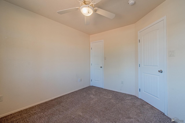 11594 E 27th Pl, Yuma, AZ 85367 - carpeted spare room featuring ceiling fan and baseboards