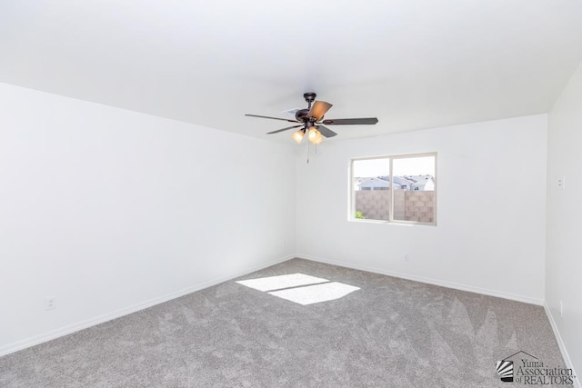 12683 E 51st Pl, Yuma, AZ 85367 - carpeted empty room featuring a ceiling fan and baseboards