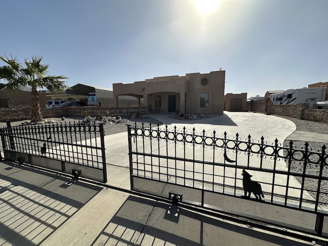 14411 E 50th Dr, Yuma, AZ 85367 - gate with a fenced front yard and a patio