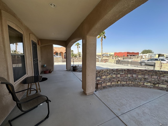 14411 E 50th Dr, Yuma, AZ 85367 - view of patio / terrace featuring a residential view