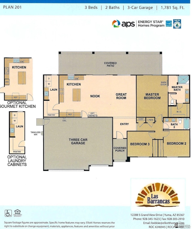 14691 E 42nd St, Yuma, AZ 85367 - view of floor plan / room layout