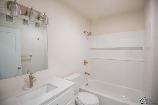 350 S Monte Vis, Yuma, AZ 85364 - full bathroom featuring vanity, toilet, and tub / shower combination