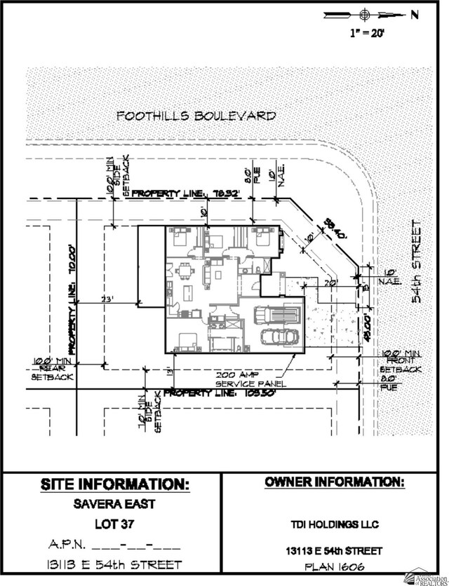 13113 E 54th St Lot 37, Yuma, AZ 85367 - survey map / technical document