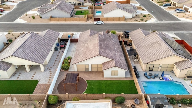 12616 E 49th Dr, Yuma, AZ 85367 - birds eye view of property with a residential view