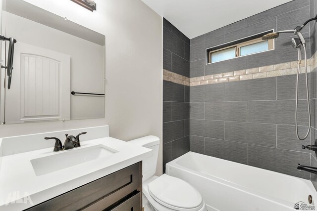 12616 E 49th Dr, Yuma, AZ 85367 - full bathroom with vanity, bathtub / shower combination, and toilet