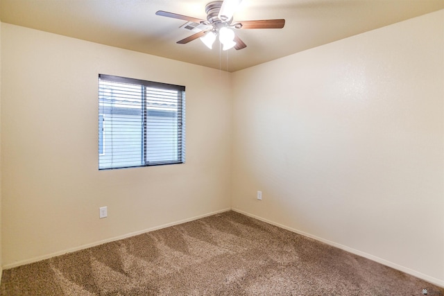 4780 W 11th Ln, Yuma, AZ 85364 - carpeted empty room featuring a ceiling fan and baseboards