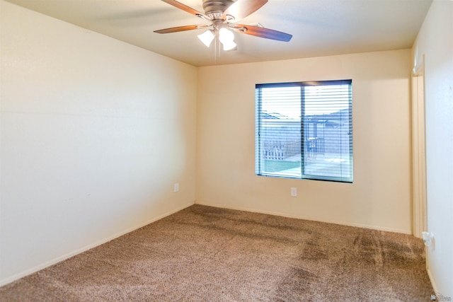 4780 W 11th Ln, Yuma, AZ 85364 - empty room featuring carpet and a ceiling fan