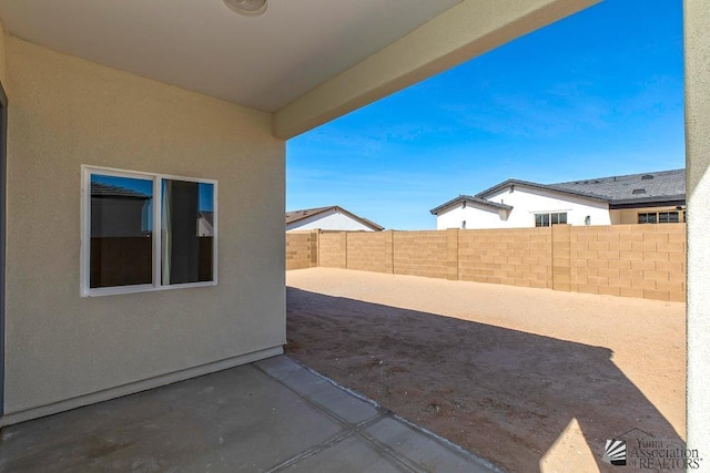 view of patio / terrace with a fenced backyard