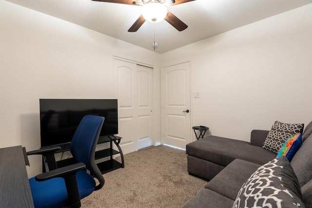 11602 E 33rd St, Yuma, AZ 85367 - carpeted office space with a ceiling fan