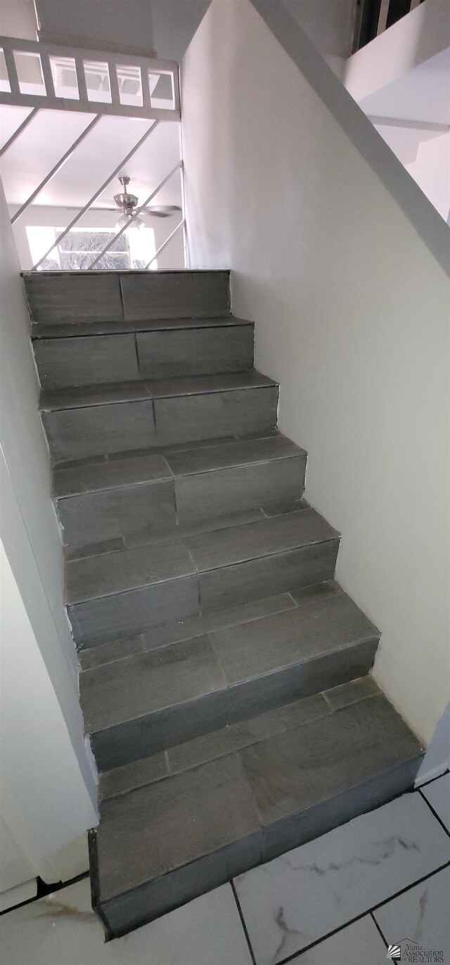 view of stairway