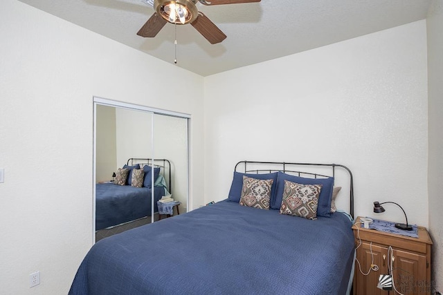 13400 S Onammi Ave, Yuma, AZ 85367 - bedroom with a ceiling fan and a closet