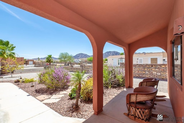 13400 S Onammi Ave, Yuma, AZ 85367 - view of patio with a mountain view