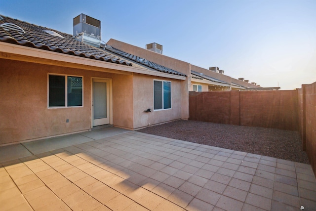 view of patio / terrace with a fenced backyard