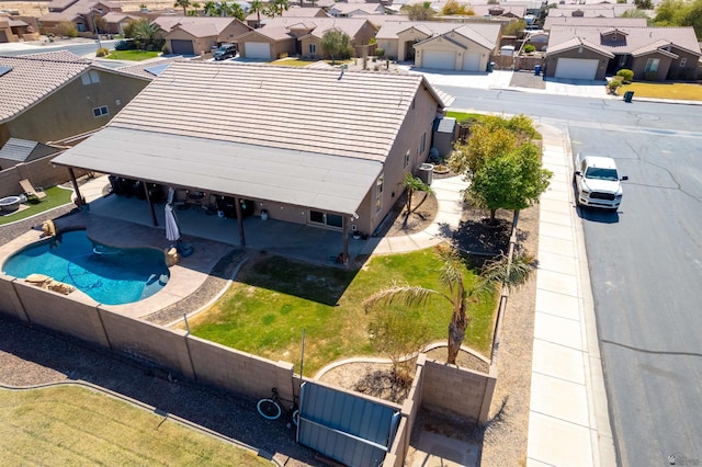 7942 E 36th Ln, Yuma, AZ 85365 - aerial view of residential area with a pool