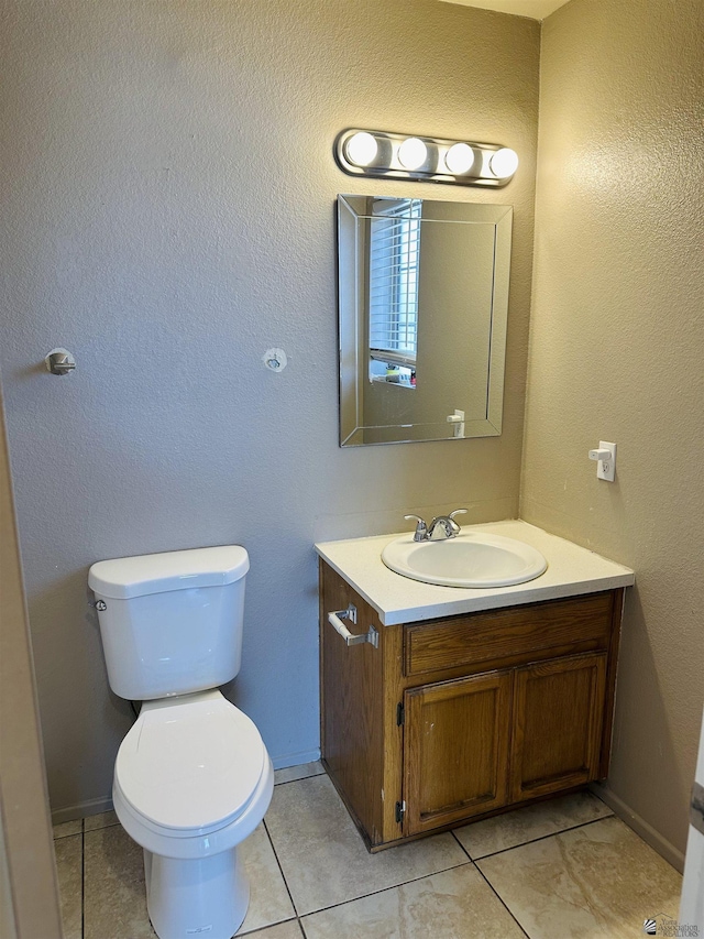 4732 W 17th Ln, Yuma, AZ 85364 - half bathroom with vanity and tile patterned flooring