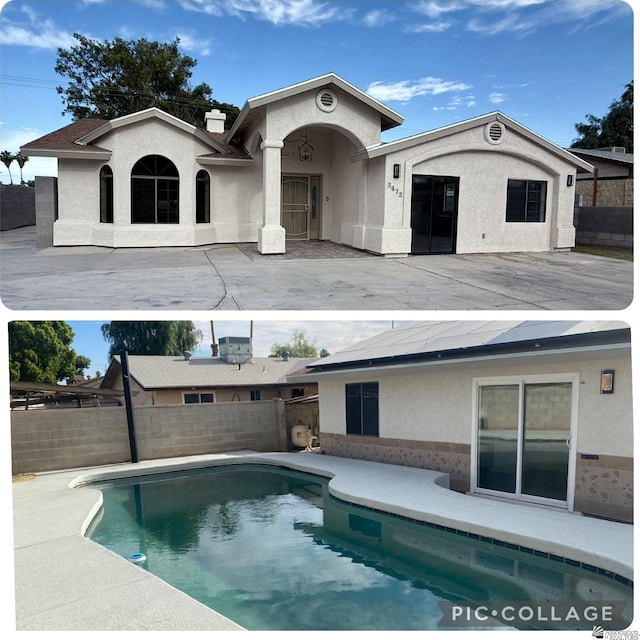 2472 S 18th Ave, Yuma, AZ 85364 - rear view of property featuring stucco siding and a fenced backyard