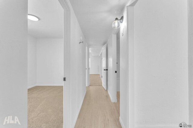 corridor with baseboards