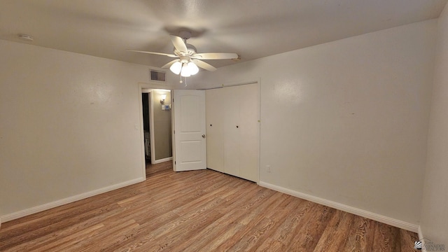 1350 S 6th Ave, Yuma, AZ 85364 - empty room with a ceiling fan, light wood finished floors, and a smoke detector