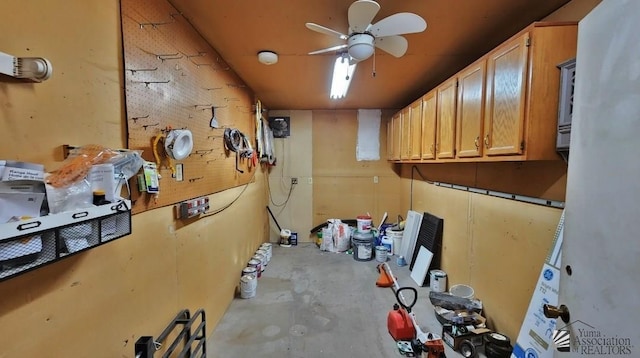 1350 S 6th Ave, Yuma, AZ 85364 - below grade area with ceiling fan