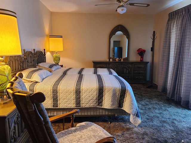 2045 S 14th Ave # 79, Yuma, AZ 85364 - bedroom with carpet and a ceiling fan