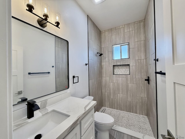 12360 E Calle Ln, Primera, Yuma, AZ 85367 - full bath with vanity, a tile shower, and toilet