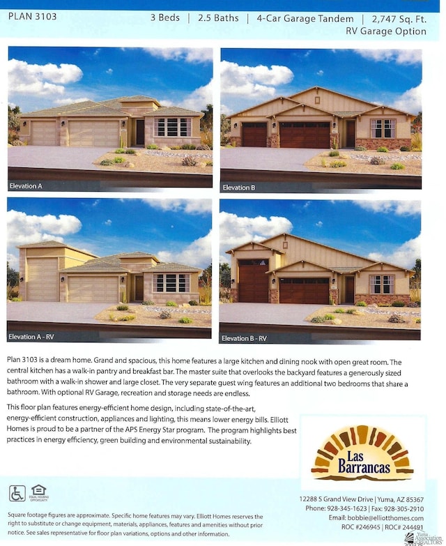 12363 S Drucilla Ln, Yuma, AZ 85367 - view of marketing collateral with multiple images