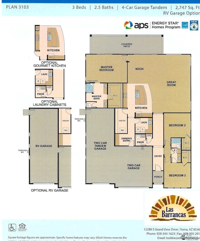 12363 S Drucilla Ln, Yuma, AZ 85367 - view of home floor plan