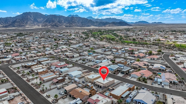 14326 E 51st St, Yuma, AZ 85367 - birds eye view of property with a residential view and a mountain view