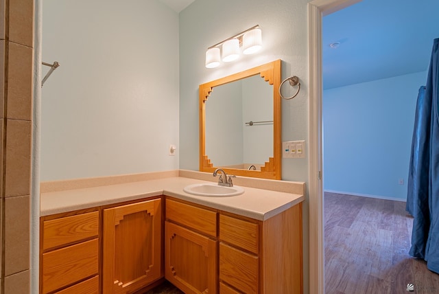 13736 S Chase Way, Yuma, AZ 85367 - bathroom with wood finished floors and vanity