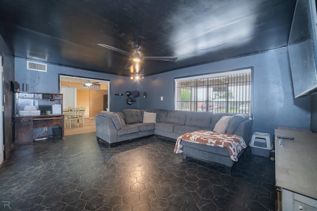2556 W 14th St, Yuma, AZ 85364 - living room featuring ceiling fan