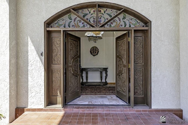 1376 S Hettema St, Yuma, AZ 85364 - doorway to property with stucco siding