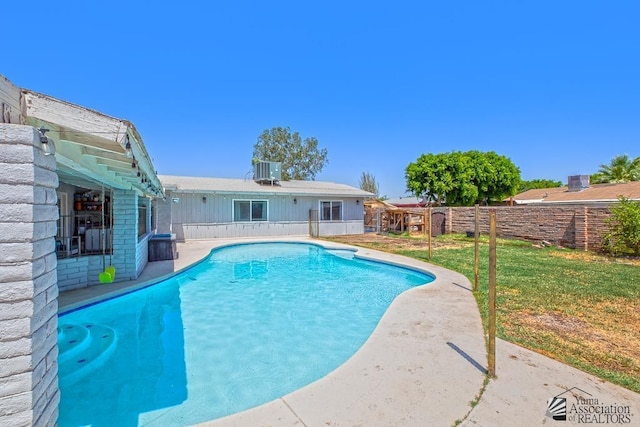 1830 W Allen St, Yuma, AZ 85364 - view of pool with a fenced backyard and a patio