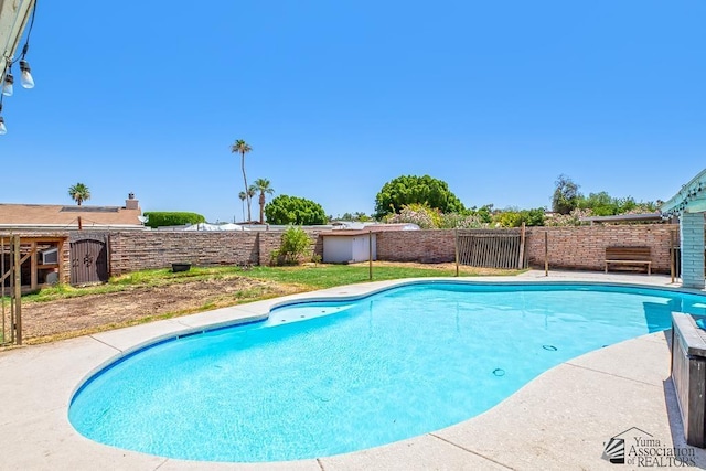 1830 W Allen St, Yuma, AZ 85364 - view of pool featuring a fenced backyard