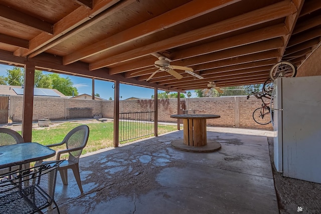 1871 S Mckinley Ave, Yuma, AZ 85364 - view of patio / terrace with a ceiling fan
